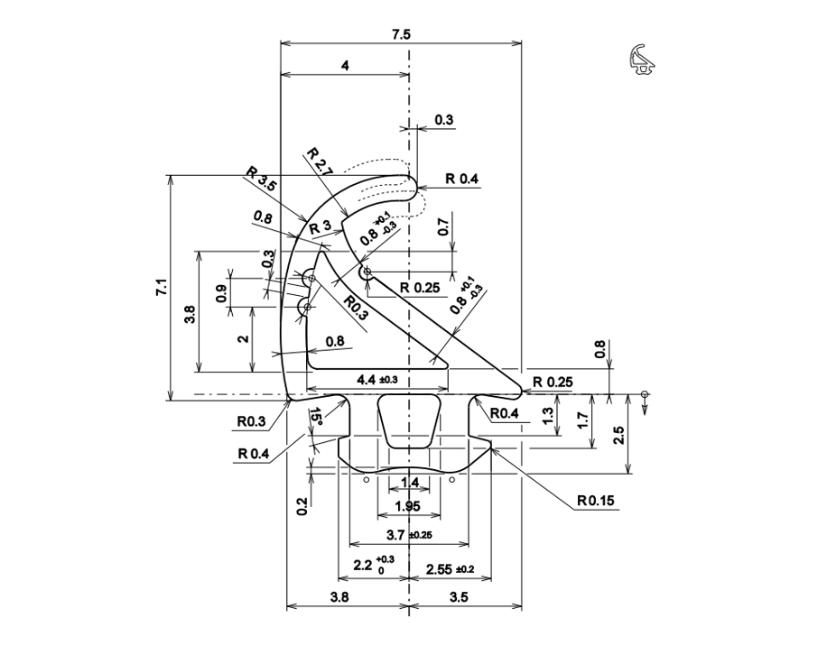 T2920 - Joint multifonction TECHNAL gamme TOPAZE FB