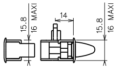 T3062 - Fermeture double à clé levier TECHNAL gamme GB