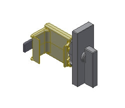 T641003 - Verrou semi-fixe TECHNAL gamme LUMEAL GA