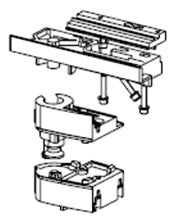 T7951 - Crapaudine droite en poussant TECHNAL gamme PH
