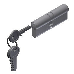 T7970 - Cylindre européen 40/40 TECHNAL