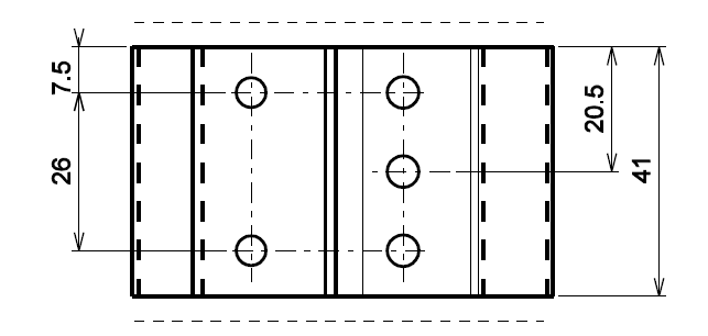 TCF089 - Paumelle réglable TECHNAL gamme TOPAZE FB