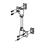 TCP014 - Paumelle à clamer TECHNAL gamme PB