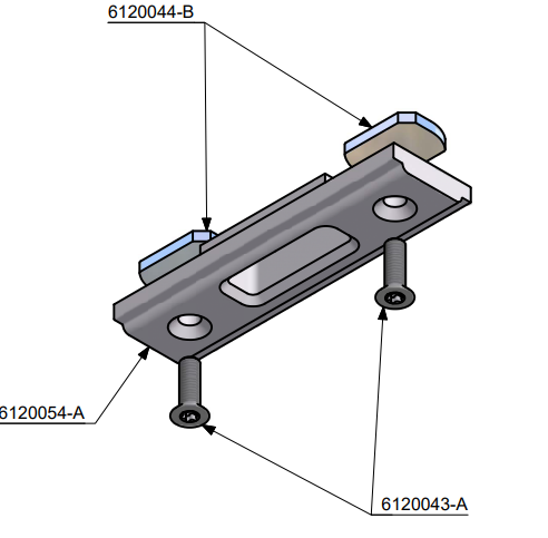 TPY3616 - Gâche ouvrant semi-fixe TECHNAL gamme SOLEAL PY