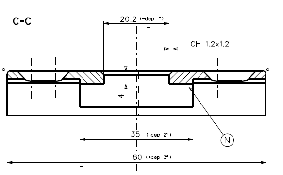 T3066 - Gâche coulissant TECHNAL gamme TOPAZE GB