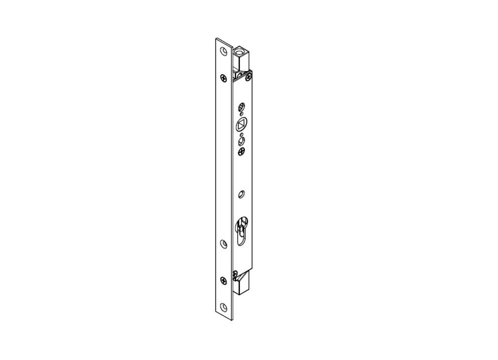 TPW6001 - Serrure 2 points TECHNAL gamme AMBIAL PW