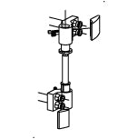 TCP100 - Paumelle en applique axe à 21mm TECHNAL gamme PB/PX