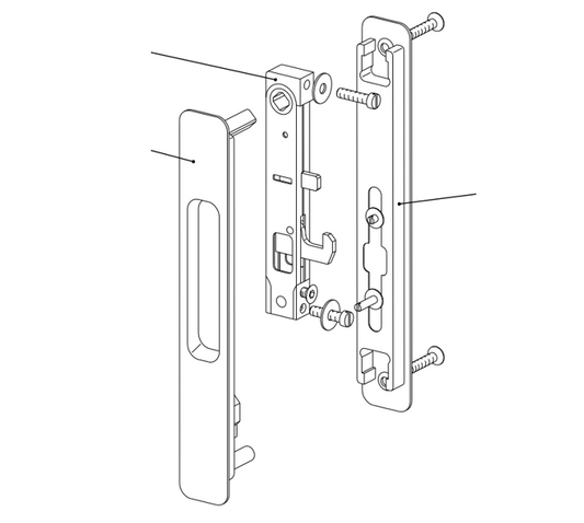 T2941 - Fermeture double coquille TECHNAL gamme GK