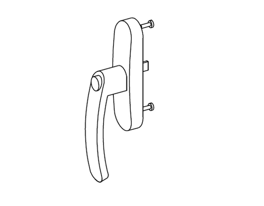 T3279 - Crémone à clé réversible OB (1 fourche) TECHNAL gamme FB