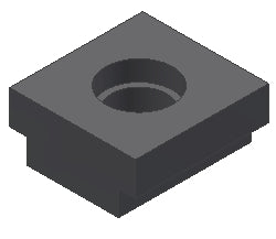 TPY3829 - Guide pour ferme porte intégré TECHNAL gamme SOLEAL PY/PH