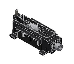 T441003 - Roulette simple réglable TECHNAL gamme SOLEAL GY