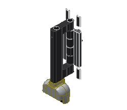 TPW6003 - Ensemble de bogies TECHNAL gamme AMBIAL PW