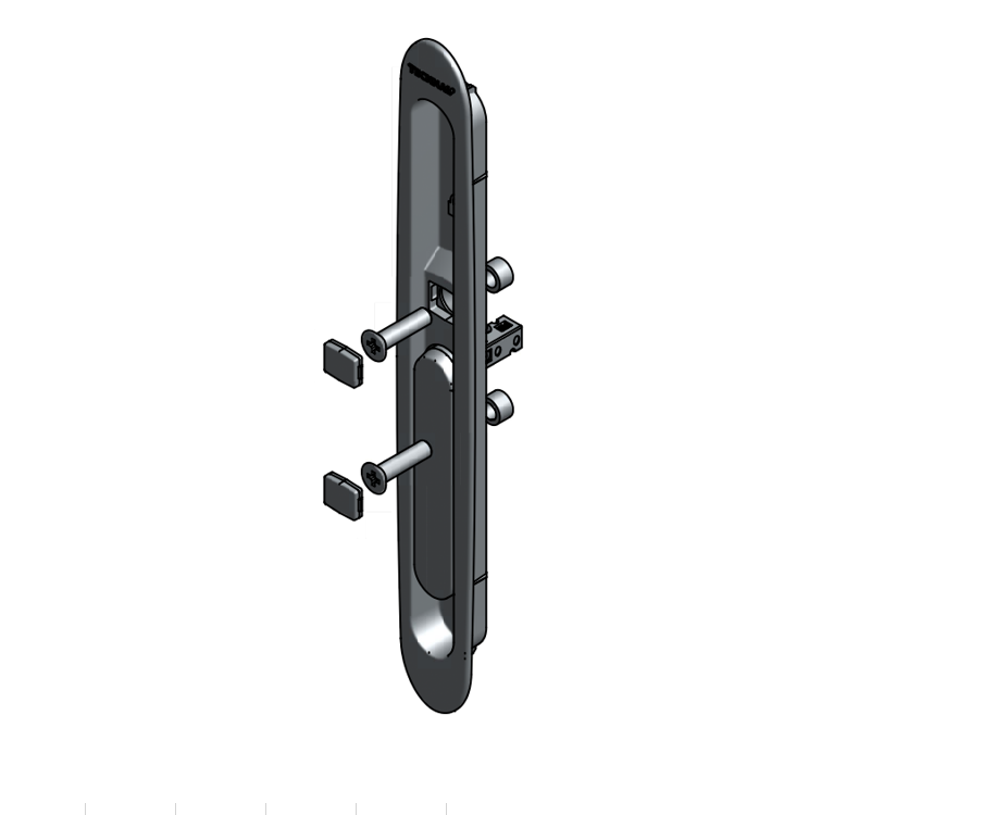 TGY6003 - Poignée cuvette à levier TECHNAL gamme SOLEAL GY
