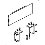 T7972 - Capot et fixation ferme porte TECHNAL gamme PH