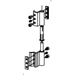 TCF019 - Paumelle simple TECHNAL gamme FX