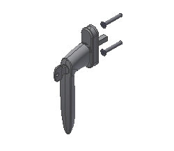 TFY6063 - Crémone à clé avec carré de 23mm TECHNAL gamme SOLEAL FY