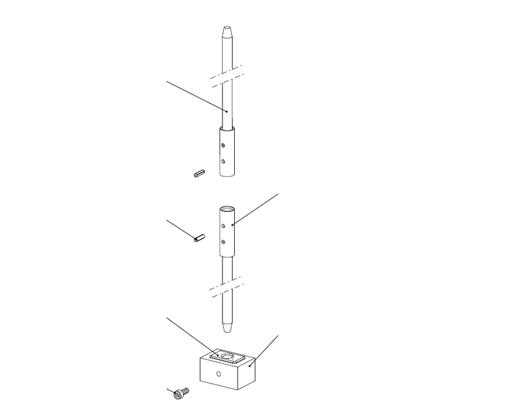 T1904- Embout haut/bas tige de crémone TECHNAL gamme PG/PH