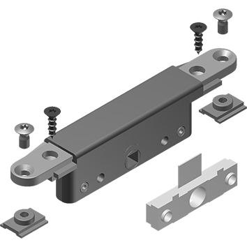 TFY6007 - Boitier crémone encastré 25mm TECHNAL gamme SOLEAL FY 65