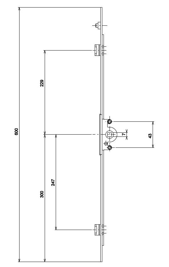 TKG024 - Fermeture 2 points TECHNAL gamme GTs