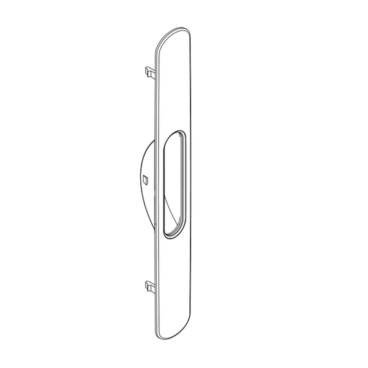 TKG026 - Face avant du bloc serrure TKG025 TECHNAL gamme TOPAZE GB