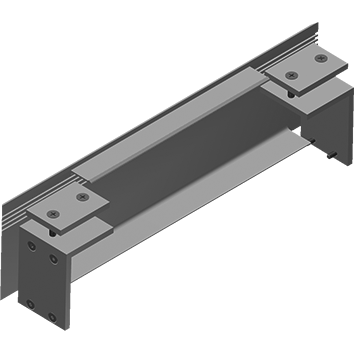 TPH3612 - Capot et fixation ferme porte TECHNAL gamme PH65